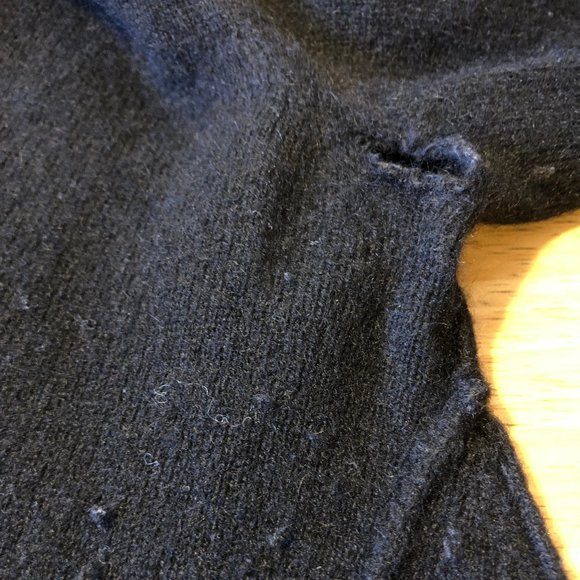 Womens Scoop NYC Black V-Neck Cashmere Knit Sweater S * - Picture 12 of 14